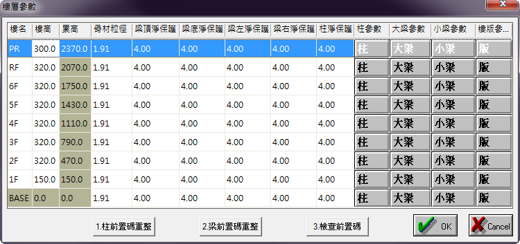 樓層參數 樓層參數